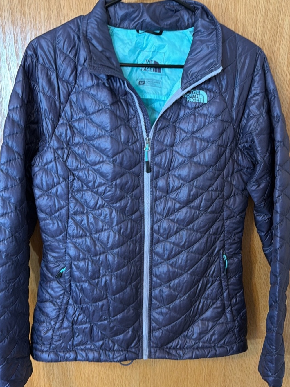 The North Face Women’s Quilted Jacket - Purple with Teal Lining